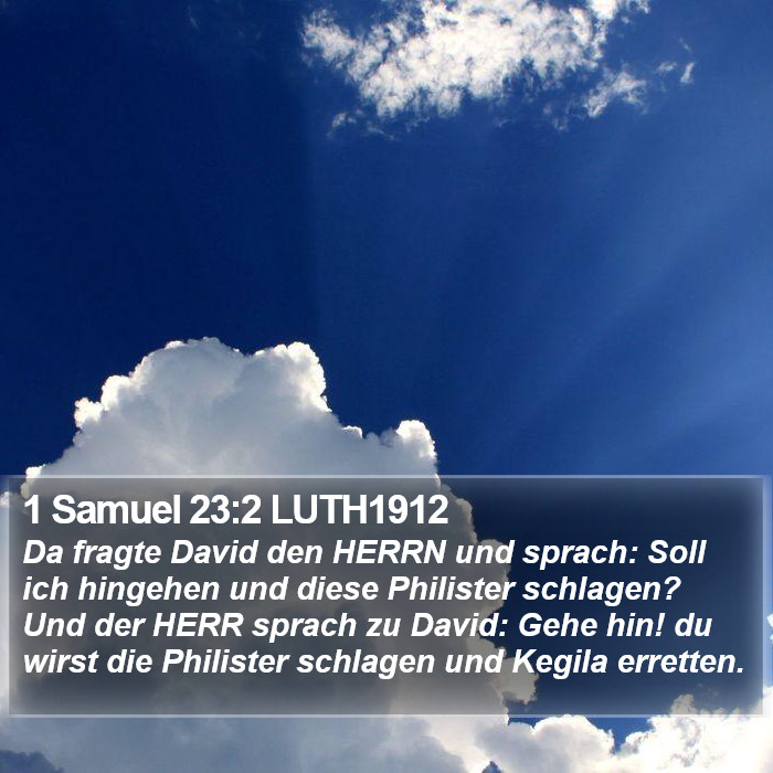 1 Samuel 23:2 LUTH1912 Bible Study