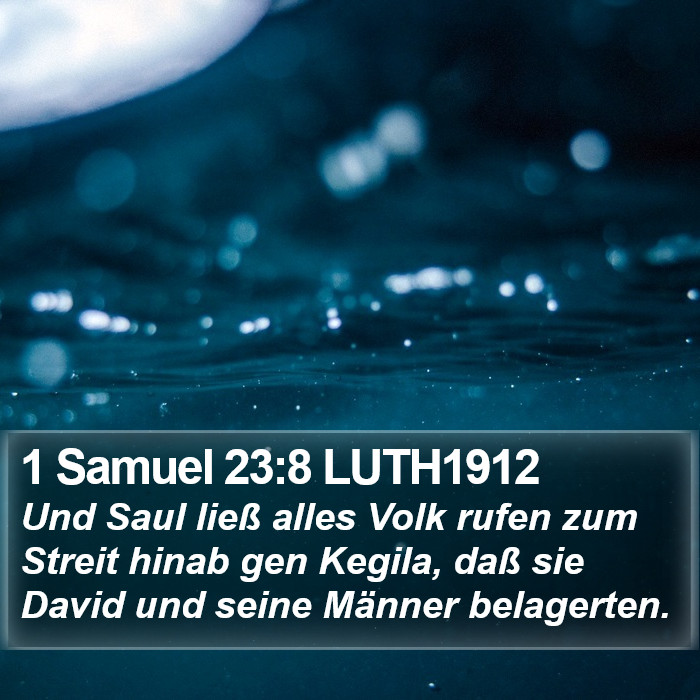 1 Samuel 23:8 LUTH1912 Bible Study