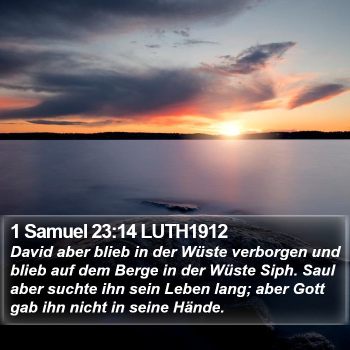 1 Samuel 23:14 LUTH1912 Bible Study