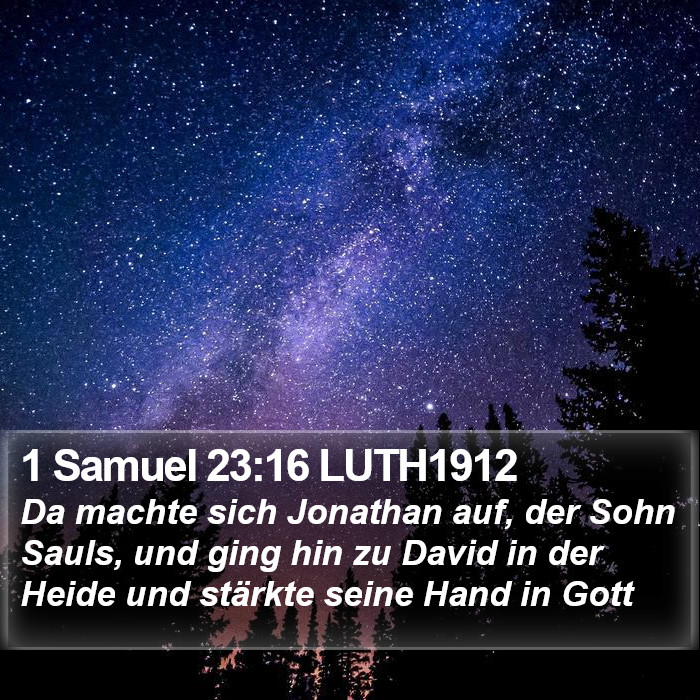 1 Samuel 23:16 LUTH1912 Bible Study