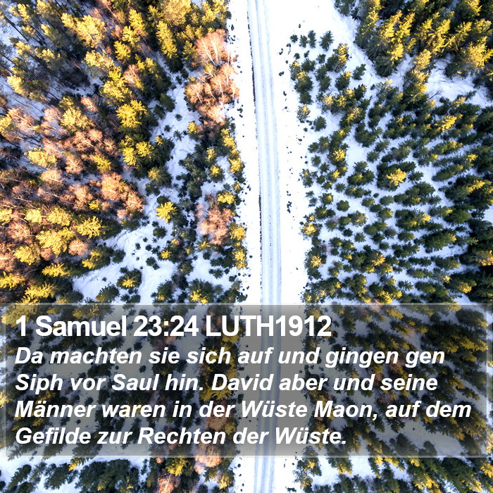 1 Samuel 23:24 LUTH1912 Bible Study