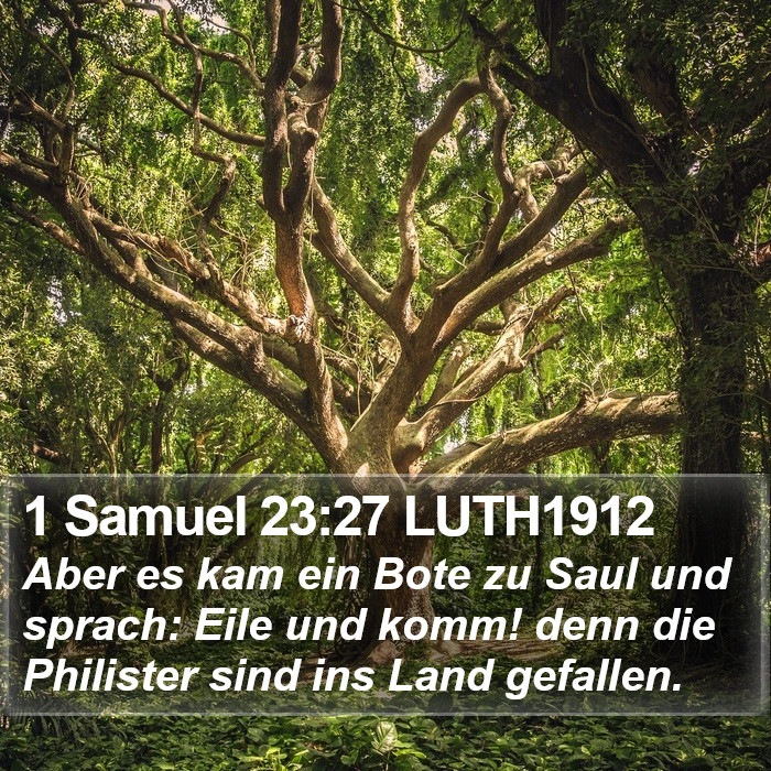 1 Samuel 23:27 LUTH1912 Bible Study