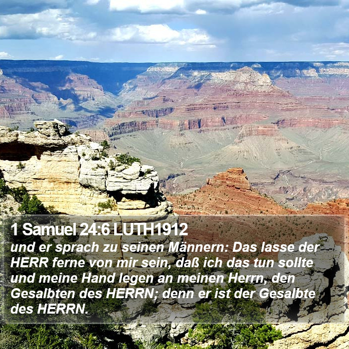 1 Samuel 24:6 LUTH1912 Bible Study