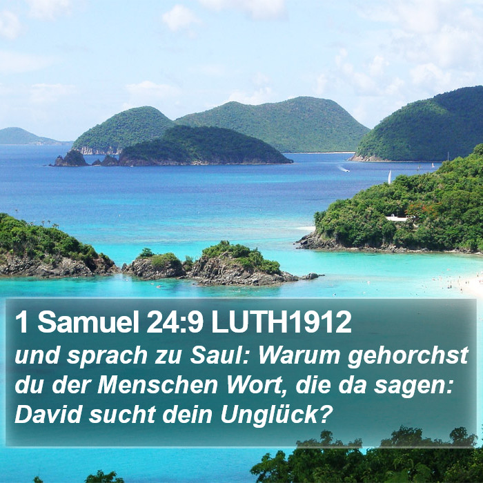 1 Samuel 24:9 LUTH1912 Bible Study