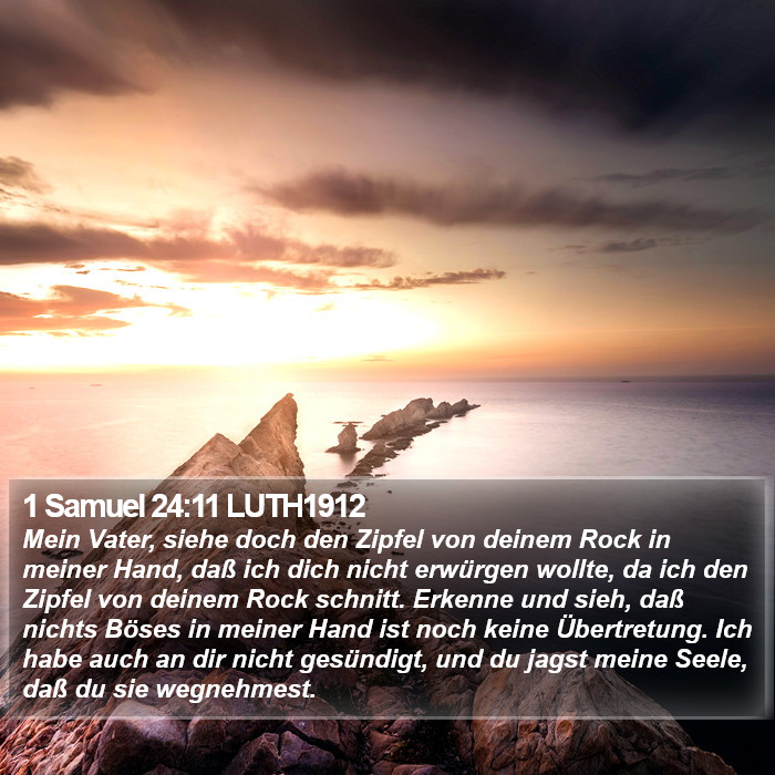 1 Samuel 24:11 LUTH1912 Bible Study