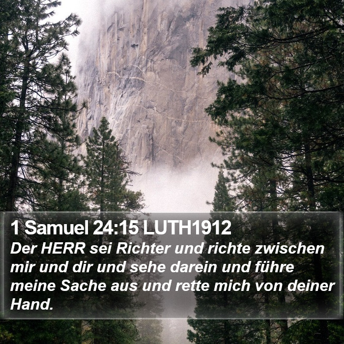 1 Samuel 24:15 LUTH1912 Bible Study