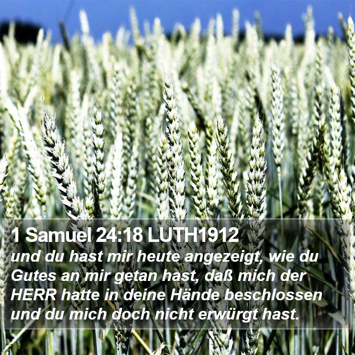 1 Samuel 24:18 LUTH1912 Bible Study