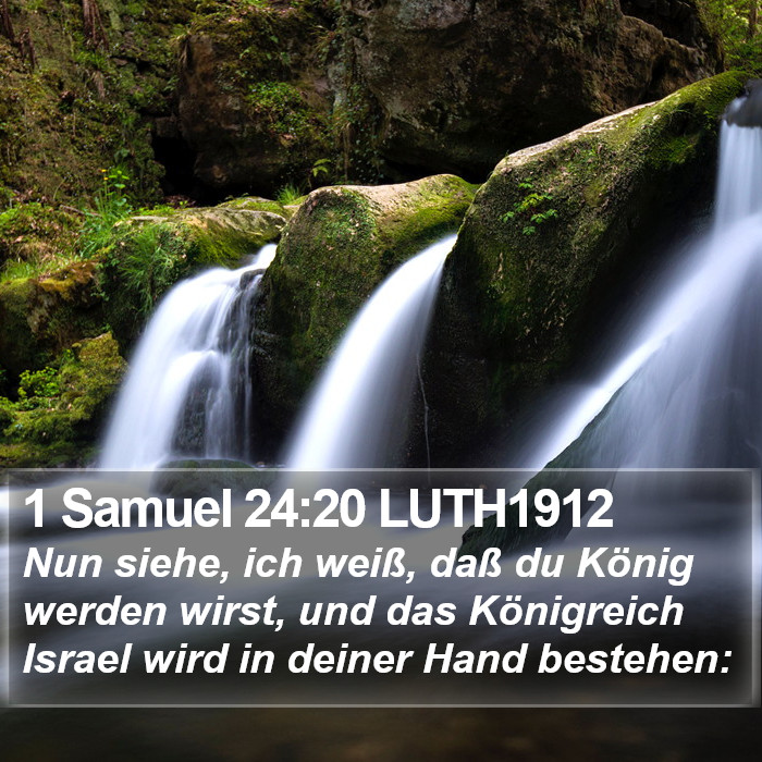 1 Samuel 24:20 LUTH1912 Bible Study