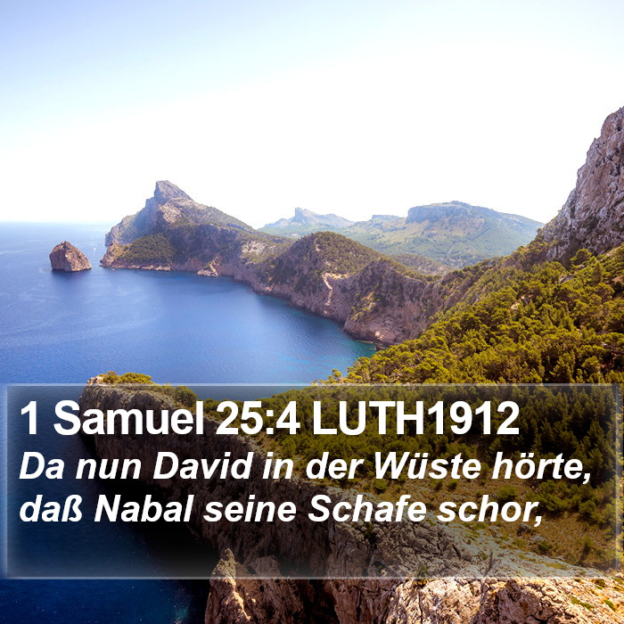 1 Samuel 25:4 LUTH1912 Bible Study