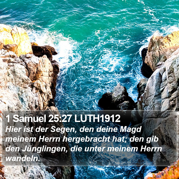 1 Samuel 25:27 LUTH1912 Bible Study