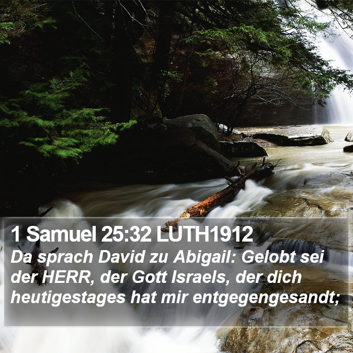 1 Samuel 25:32 LUTH1912 Bible Study