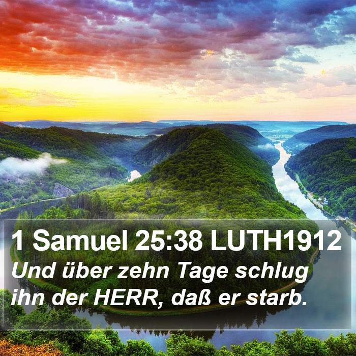 1 Samuel 25:38 LUTH1912 Bible Study