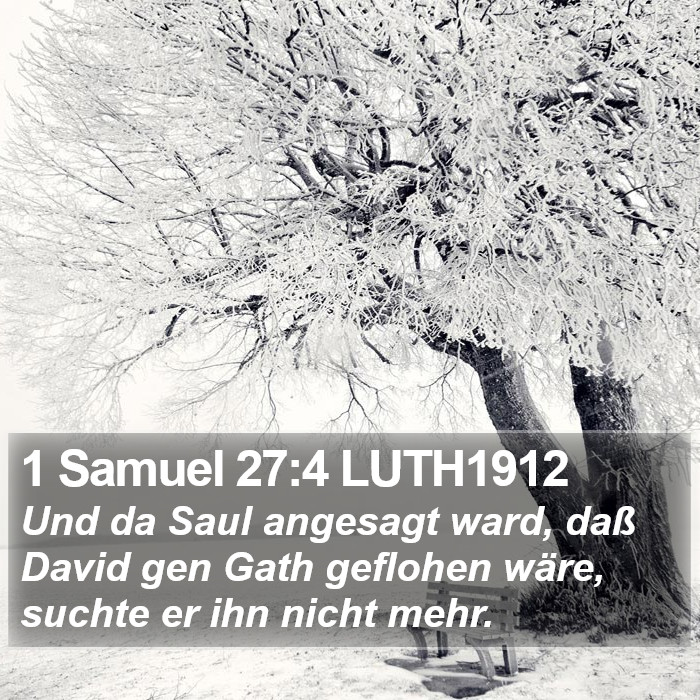 1 Samuel 27:4 LUTH1912 Bible Study