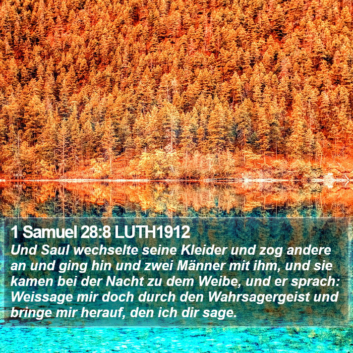 1 Samuel 28:8 LUTH1912 Bible Study
