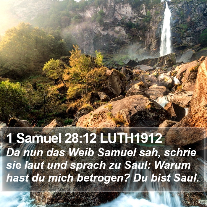 1 Samuel 28:12 LUTH1912 Bible Study