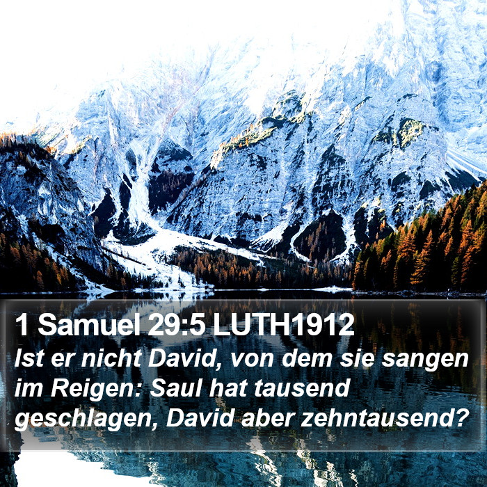 1 Samuel 29:5 LUTH1912 Bible Study