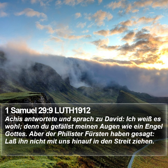 1 Samuel 29:9 LUTH1912 Bible Study