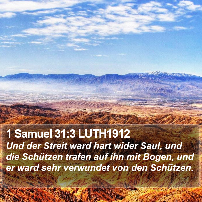 1 Samuel 31:3 LUTH1912 Bible Study