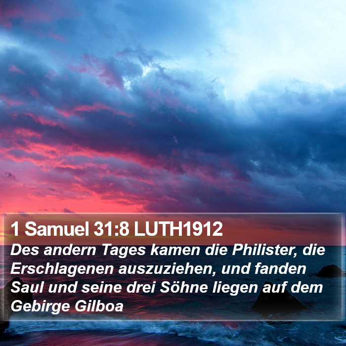 1 Samuel 31:8 LUTH1912 Bible Study