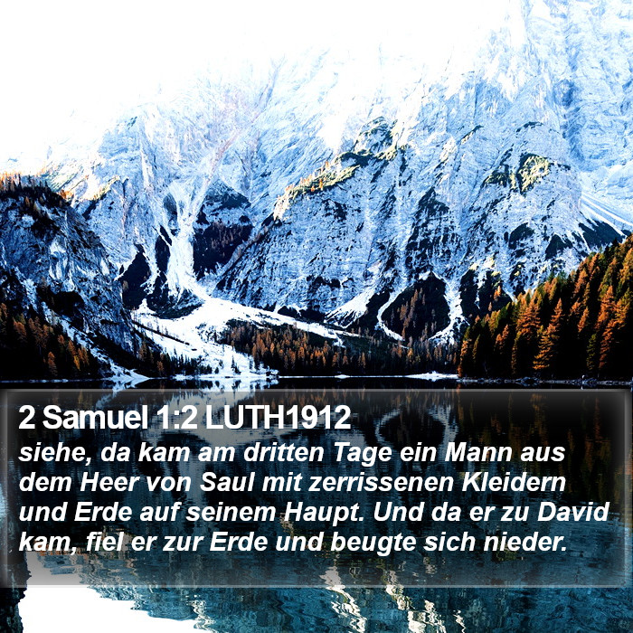 2 Samuel 1:2 LUTH1912 Bible Study