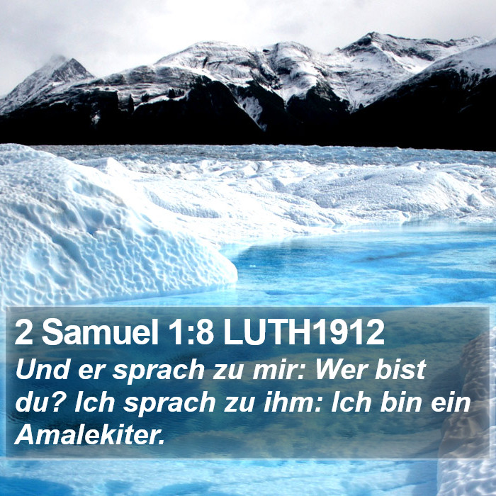 2 Samuel 1:8 LUTH1912 Bible Study