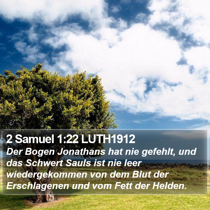 2 Samuel 1:22 LUTH1912 Bible Study