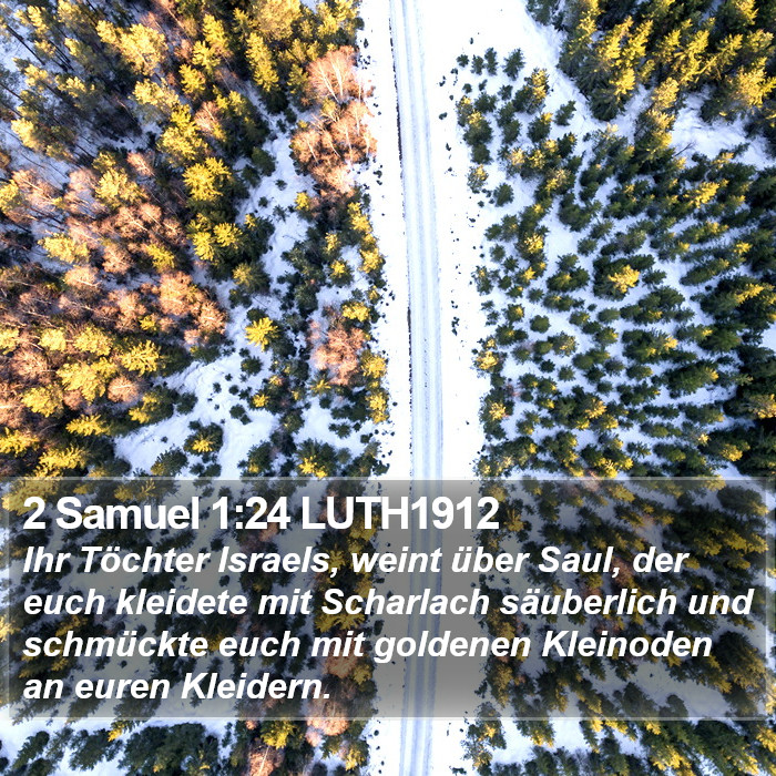 2 Samuel 1:24 LUTH1912 Bible Study