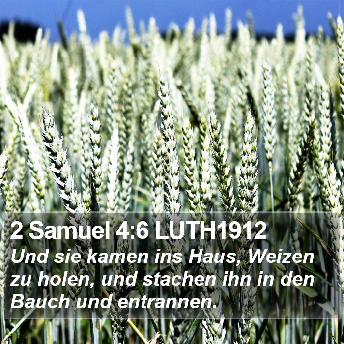 2 Samuel 4:6 LUTH1912 Bible Study
