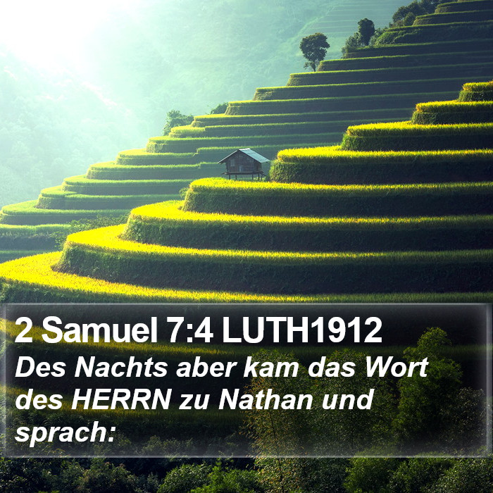 2 Samuel 7:4 LUTH1912 Bible Study