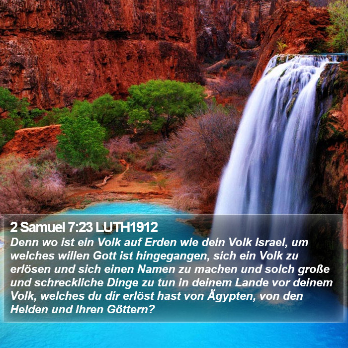 2 Samuel 7:23 LUTH1912 Bible Study
