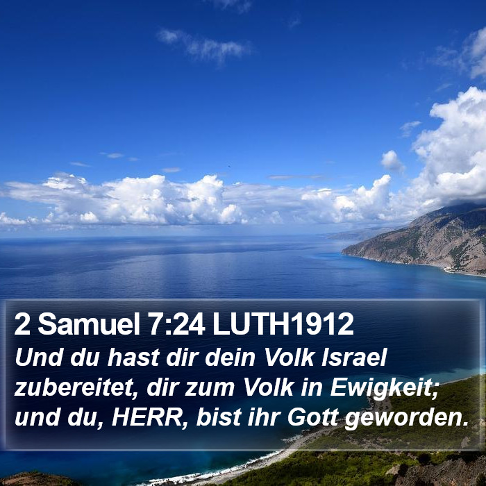 2 Samuel 7:24 LUTH1912 Bible Study
