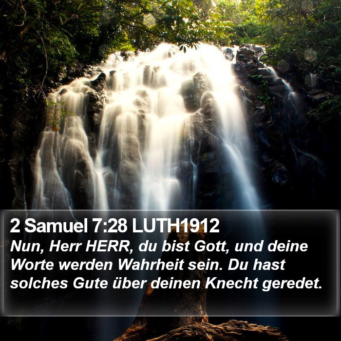 2 Samuel 7:28 LUTH1912 Bible Study