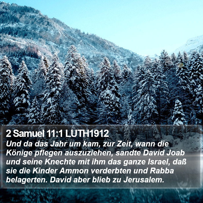 2 Samuel 11:1 LUTH1912 Bible Study