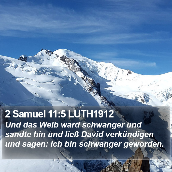 2 Samuel 11:5 LUTH1912 Bible Study