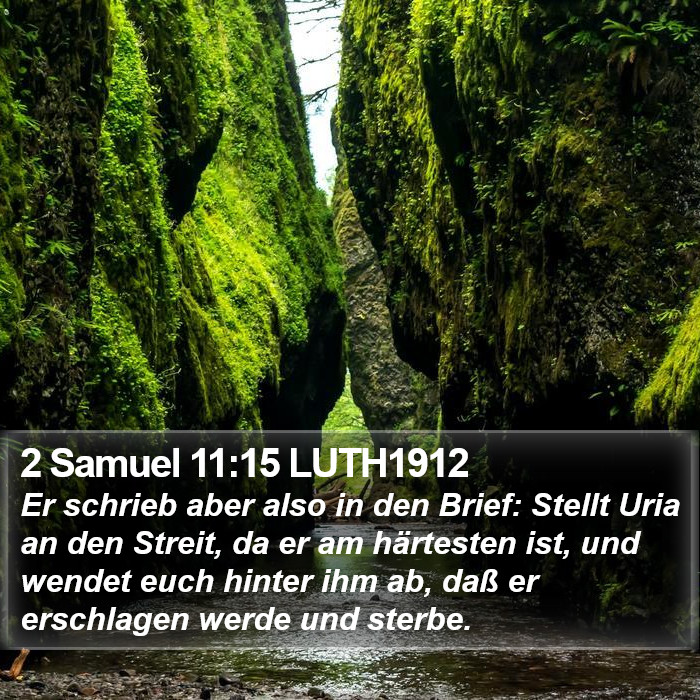 2 Samuel 11:15 LUTH1912 Bible Study