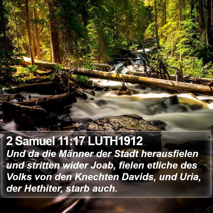 2 Samuel 11:17 LUTH1912 Bible Study