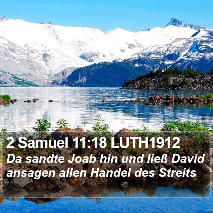 2 Samuel 11:18 LUTH1912 Bible Study