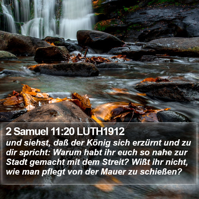 2 Samuel 11:20 LUTH1912 Bible Study