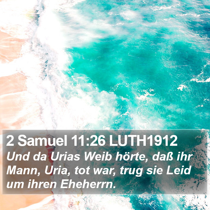 2 Samuel 11:26 LUTH1912 Bible Study