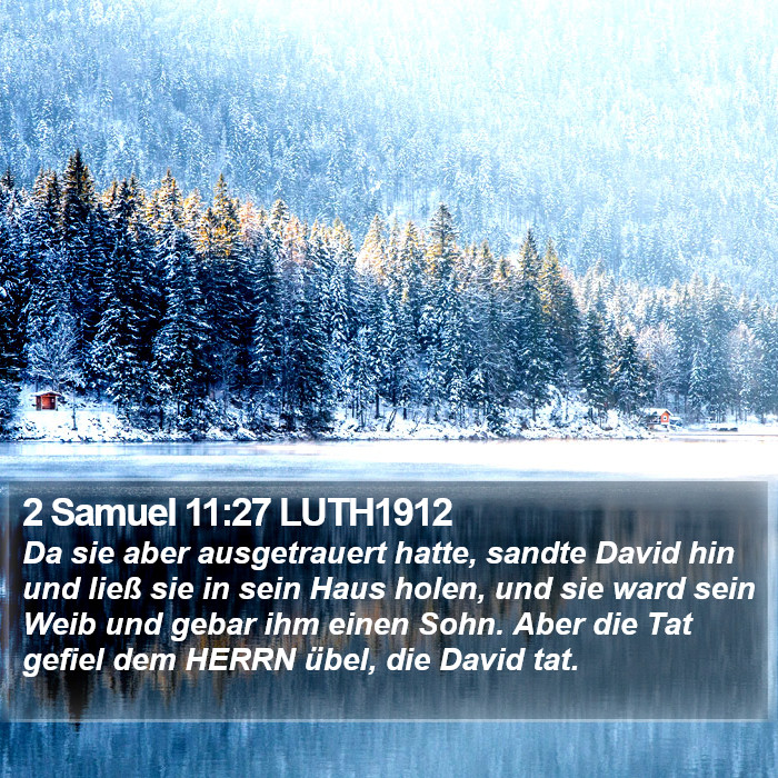 2 Samuel 11:27 LUTH1912 Bible Study