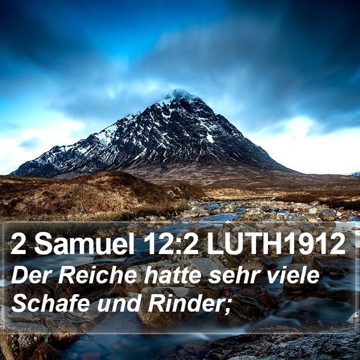 2 Samuel 12:2 LUTH1912 Bible Study