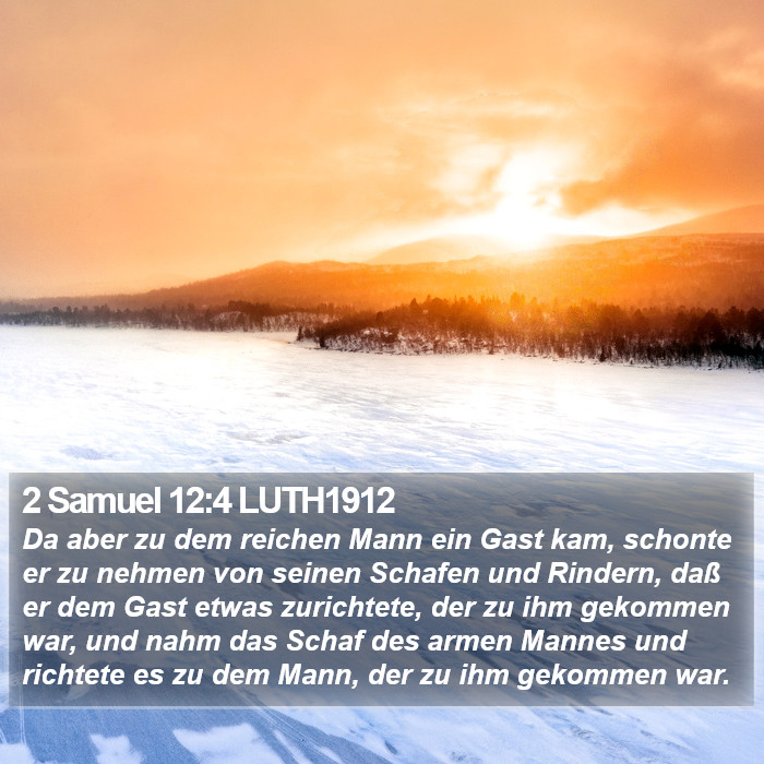 2 Samuel 12:4 LUTH1912 Bible Study