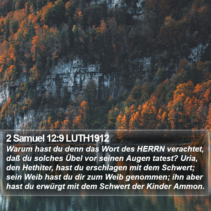 2 Samuel 12:9 LUTH1912 Bible Study