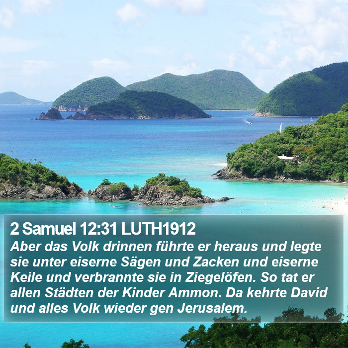 2 Samuel 12:31 LUTH1912 Bible Study