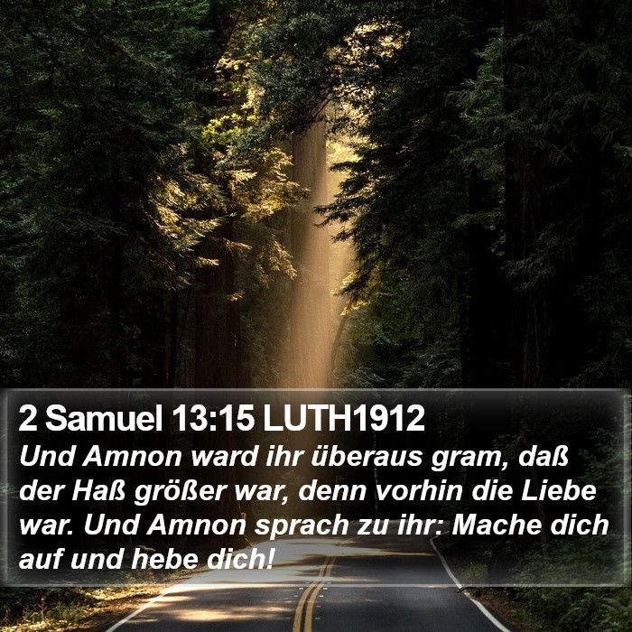 2 Samuel 13:15 LUTH1912 Bible Study