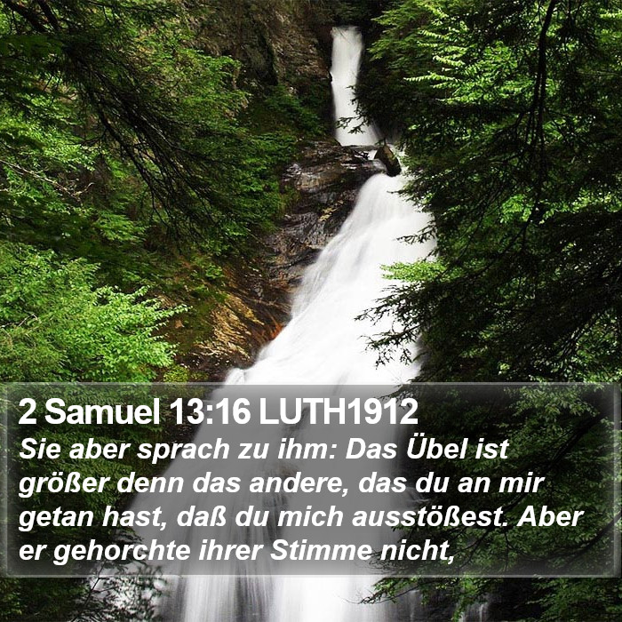 2 Samuel 13:16 LUTH1912 Bible Study