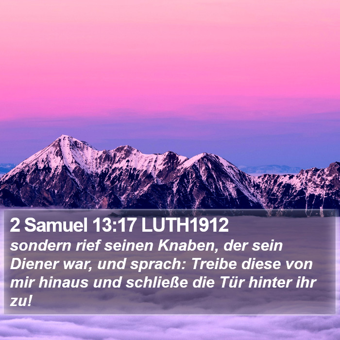 2 Samuel 13:17 LUTH1912 Bible Study