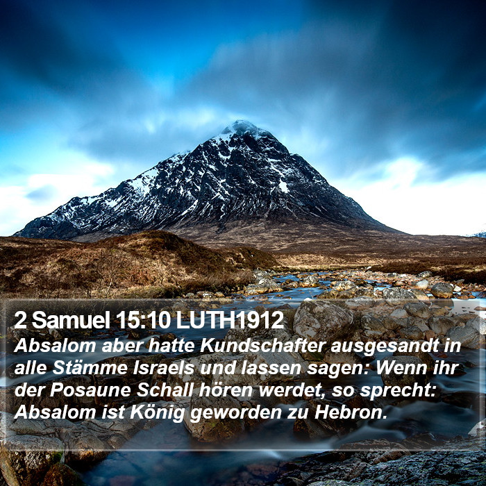 2 Samuel 15:10 LUTH1912 Bible Study