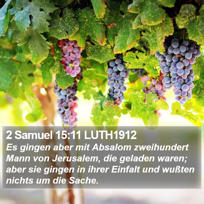 2 Samuel 15:11 LUTH1912 Bible Study