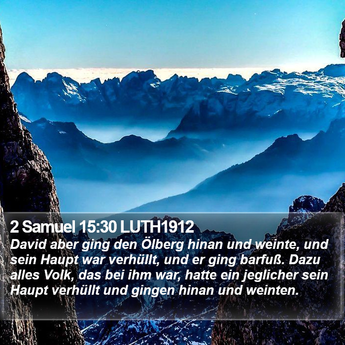 2 Samuel 15:30 LUTH1912 Bible Study